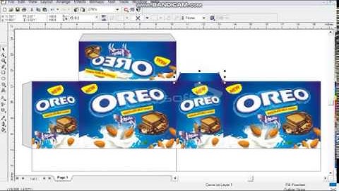 how to make oreo  BOX  desing  tutorial corel draw  9 SABIR ALI