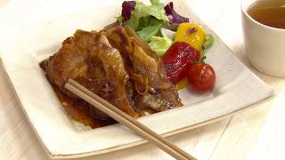 はちみつレシピ：豚のしょうが焼き