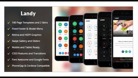 Landy | Mobile & Tablet Responsive Template | Themeforest Download