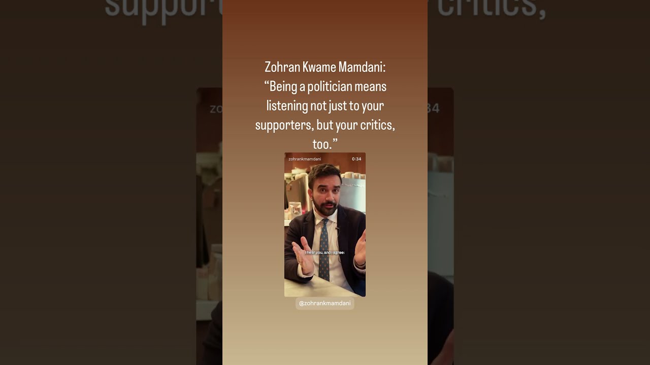 Being A Politician Means Listening Not Just To Your Supporters But Critics Too