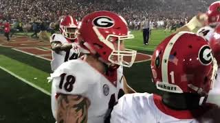 RAW: Bulldog's Sony Michel's game-winning touchdown at the Rose Bowl