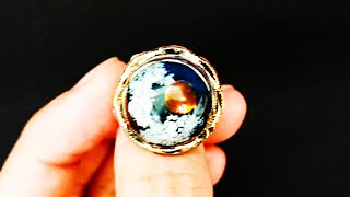 満月のリングレジン♪Full moon ring resin ♪