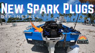Changing Spark Plugs on a 1994 Johnson Outboard Boat Motor