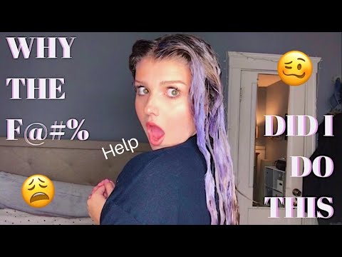 rødme Sprog løn I put purple shampoo in my dry hair & this happened... | Blonde Hair Hacks  - YouTube