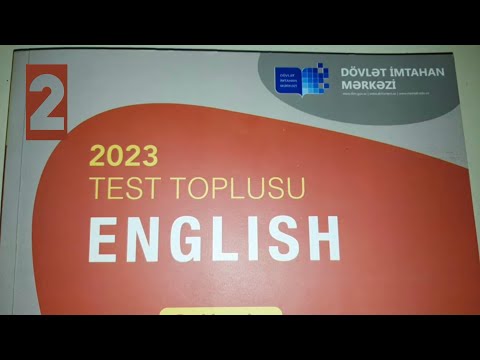 İngilis dili yeni test toplusu CAVABLARI 2-ci hissə 2023