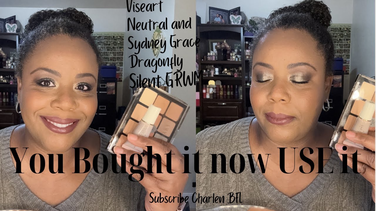 SILENT GRWM USING VISEART NEUTRAL MATTE AND SYDNEY GRACE EYESHADOWS  