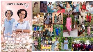 Thanksgiving Service For The Life Of The Late Audrey Marcia Mussington Nee Hoslin
