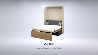 Motorklappbett mit Sofa  VS 21065 MOT