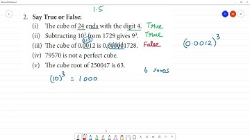 Class 8 TN Maths 1. RATIONAL NUMBERS   Exercise 1.5     2. Say True or False:
