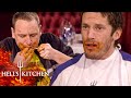 Chefs Compete In A Wing Eating Contest vs A World Champion! | Hell’s Kitchen