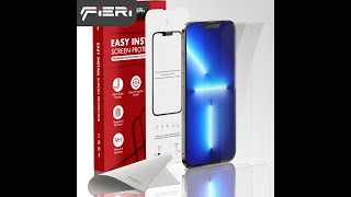 DUA buah EasyInstall HD Tempered Glass Anti Gores iPhone 13 Mini Pro Max