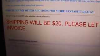 SCAMMER AT WORK ON EBAY , LOOK AT THIS ONE !!!