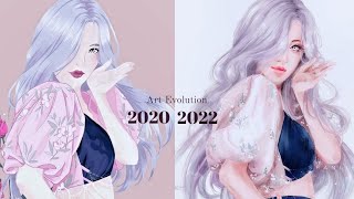 2020 Vs 2022 ROSÉ [Speedpaint] Drawing