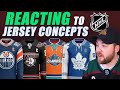 Reacting to NHL Alternate Jersey Concepts! (Designs by MBH)