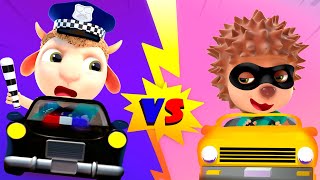 Little Cop Vs Thorny Thief | Police Mission | Funny Cartoon For Kids | Dolly And Friends 3D