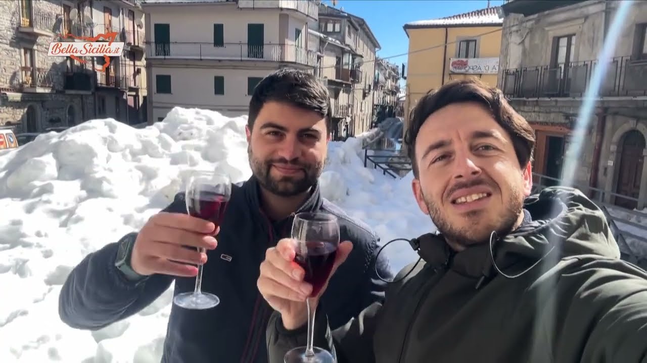 Floresta | 15 Febbraio 2023 sulla neve nel comune più alto,a fine video il pane cunsato e la sopresa