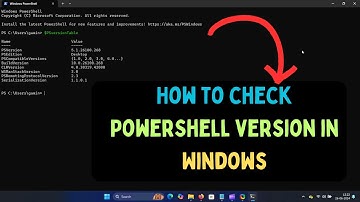 How to Check PowerShell Version in Windows 11