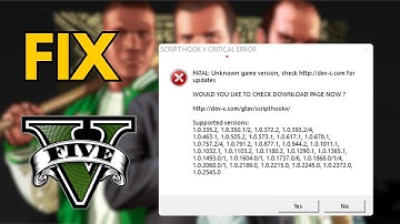 GTA 5 Script Hook V Critical Error Fix ✅ | GTA 5 Script Hook V Error Fix | GTA 5 May 2025 Update!