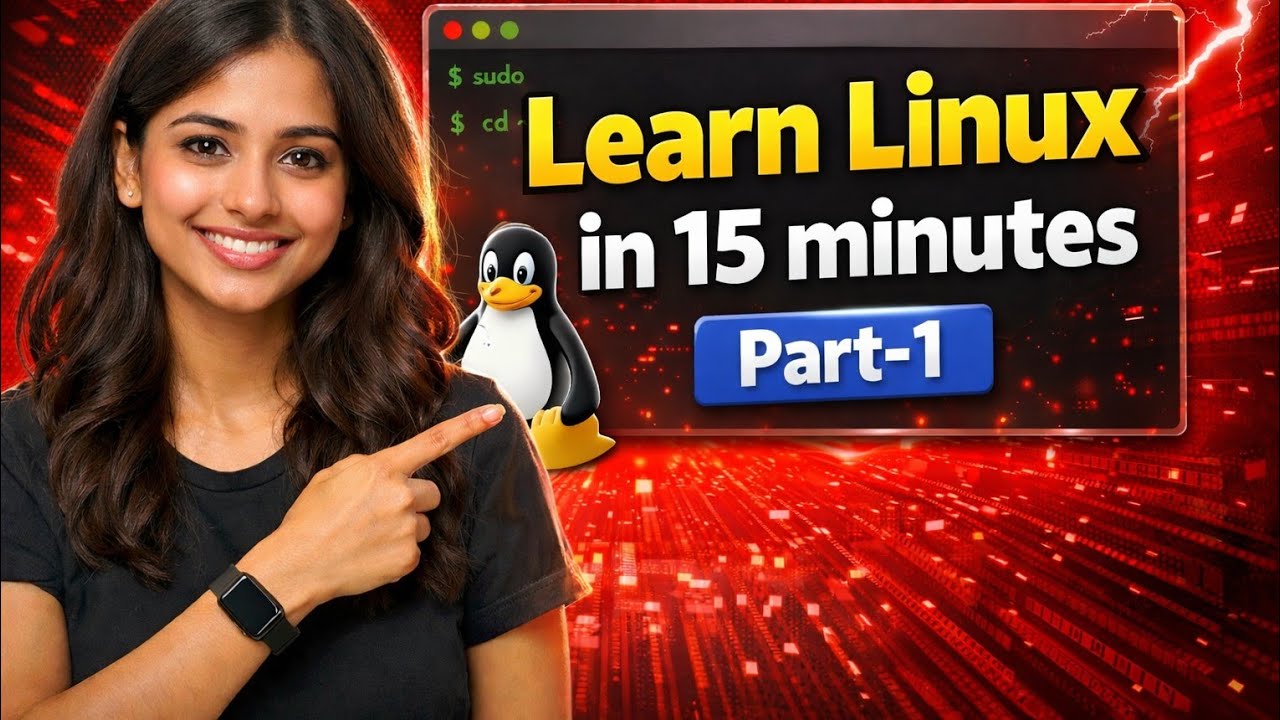 Learn Linux for DevOps in 15 Minutes 🔥❤️ | Part - 1 🔥 | Linux for Beginners 🤯