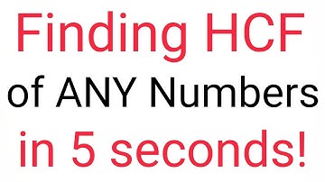 Fastest and Easiest way to find HCF | How to find HCF #hcf #highestcommonfactor