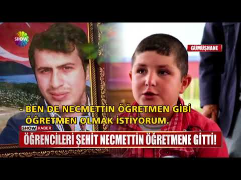 Öğrencileri Şehit Necmettin Öğretmene gitti!