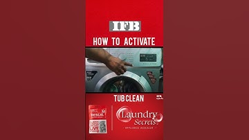 IFB washing machine tub clean.how to use tub clean program washing machine @ifbappliances