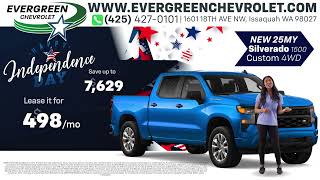 Evergreen Chevrolet Lease Specials July 2025