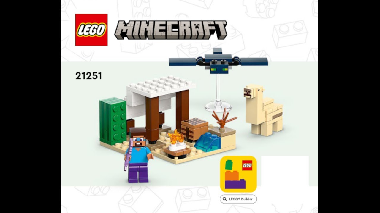 LEGO Instructions | Minecraft | 21251 | Steve's Desert Expedition