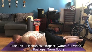 Mechanical Dropset: Pushups