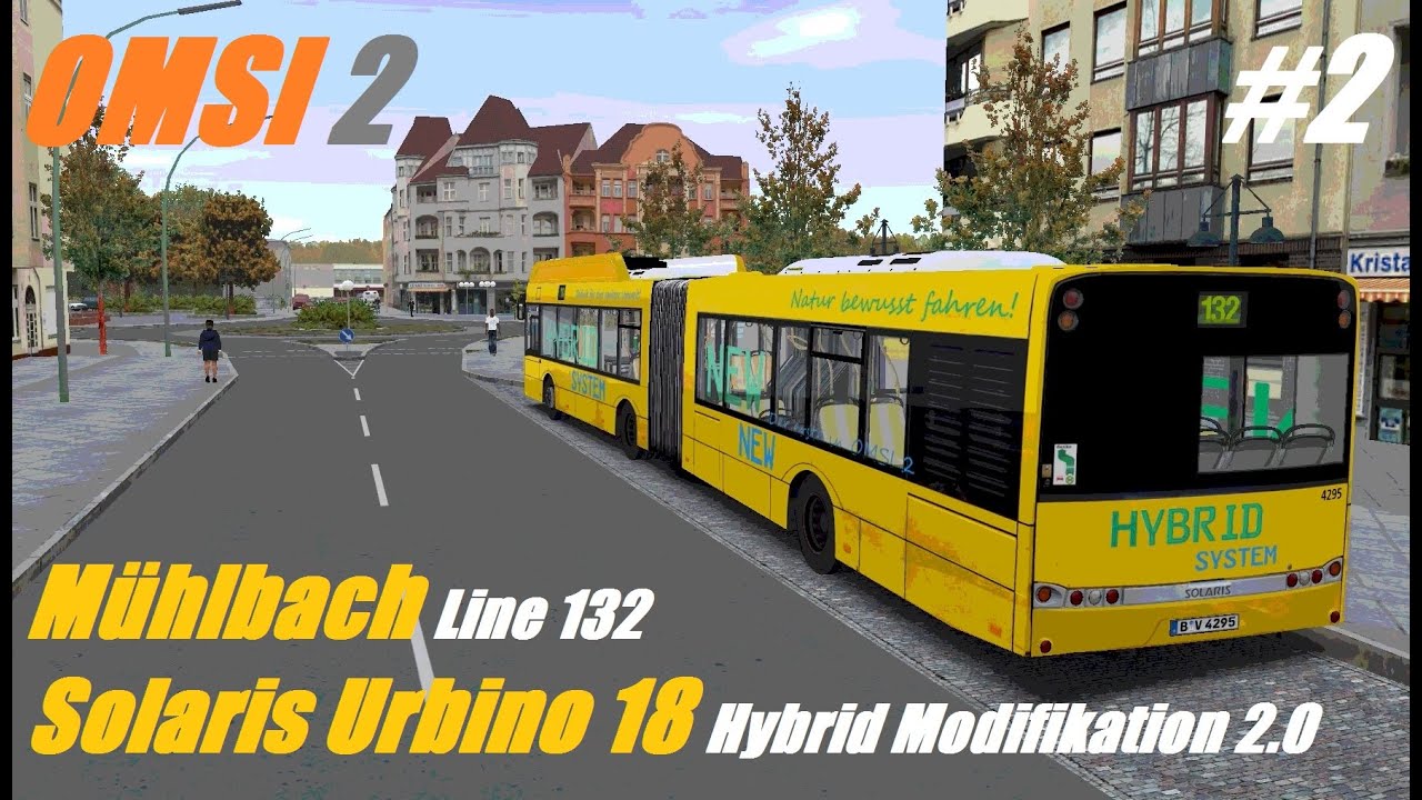 OMSI 2. Mühlbach, Line 132, Solaris Urbino 18 Hybrid Modifikation 2.0. Part 2