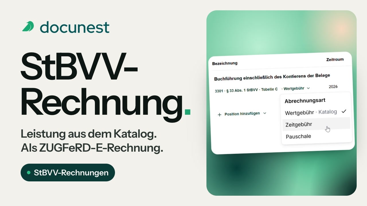 Honorarrechnung aus dem Auftrag, Vorschaubild des Videos