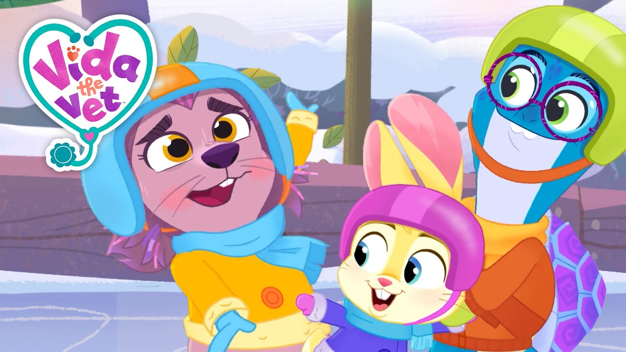 prickly-learns-to-skate-cute-cartoons-for-girls-learn-animals-for