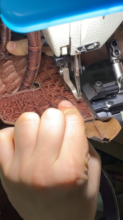 Окантовка сумки - отделочный шов #sewinghacks #leathercraft # ...