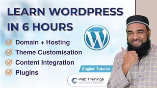 Complete WordPress Tutorial For Beginners English (Step by Step) - Full Course | 6 Hours