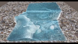 InfiniFLUID - Simulate millions of interactive particles. Water refraction and  particle foam.