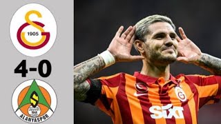 4-0 Galatasaray-Alanyaspor Maçı Özeti Ve Leri
