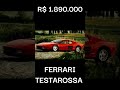CARROS PARA COMPRAR COM O PREMIO DO ROUND 06!! #SHORTS