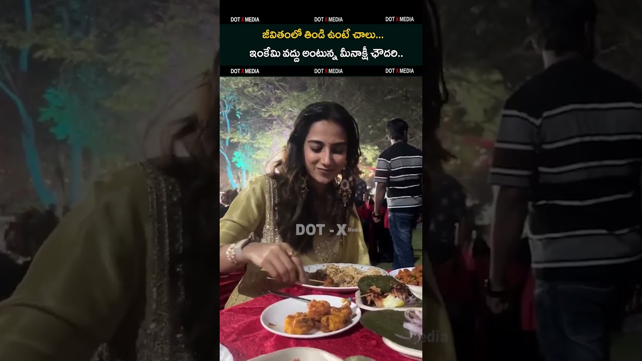 స్ట్రెస్ వద్దు..ఫుడ్డు ఉంటె చాలు..! Meenakshi Chowdary Loves Food