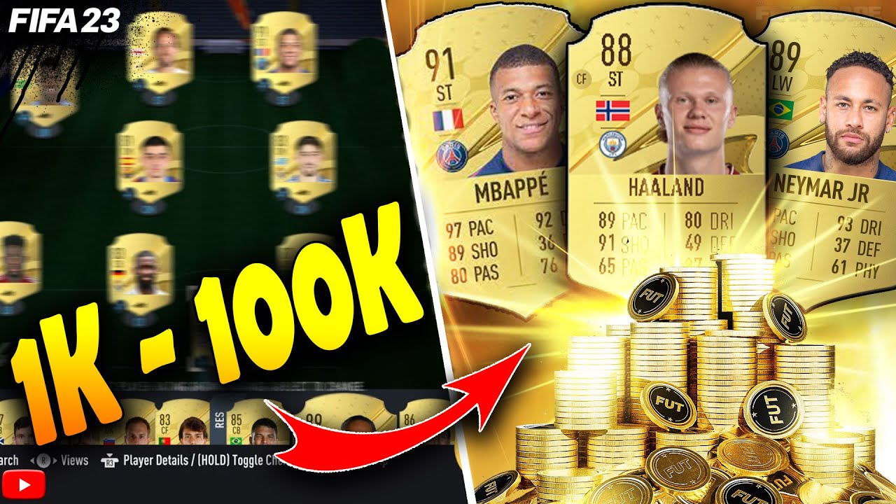 COMO FAZER TRADE NO FIFA 23 - MÉTODO MUITO FÁCIL - DICA DE TRADE - 1K - 100K | FIFA TRADE CHANNEL