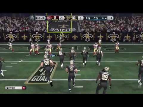 NFL 2014 Week 10 - San Francisco 49ers vs New Orleans Saints - 2nd Half - Madden 15 PS4 - HD