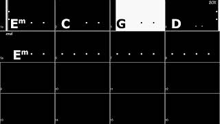 G:  Em C G D (120bpm Pop Rock Style) Guitar Backing Track