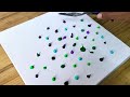 Abstract Flower Painting Technique / Easy For Beginners / Acrylic Painting Technique / Satisfying