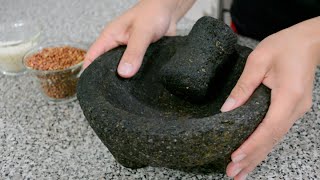 COMO CURAR UN MOLCAJETE Y SABER ELEGIR BIEN | TIP | Vicky Receta Facil