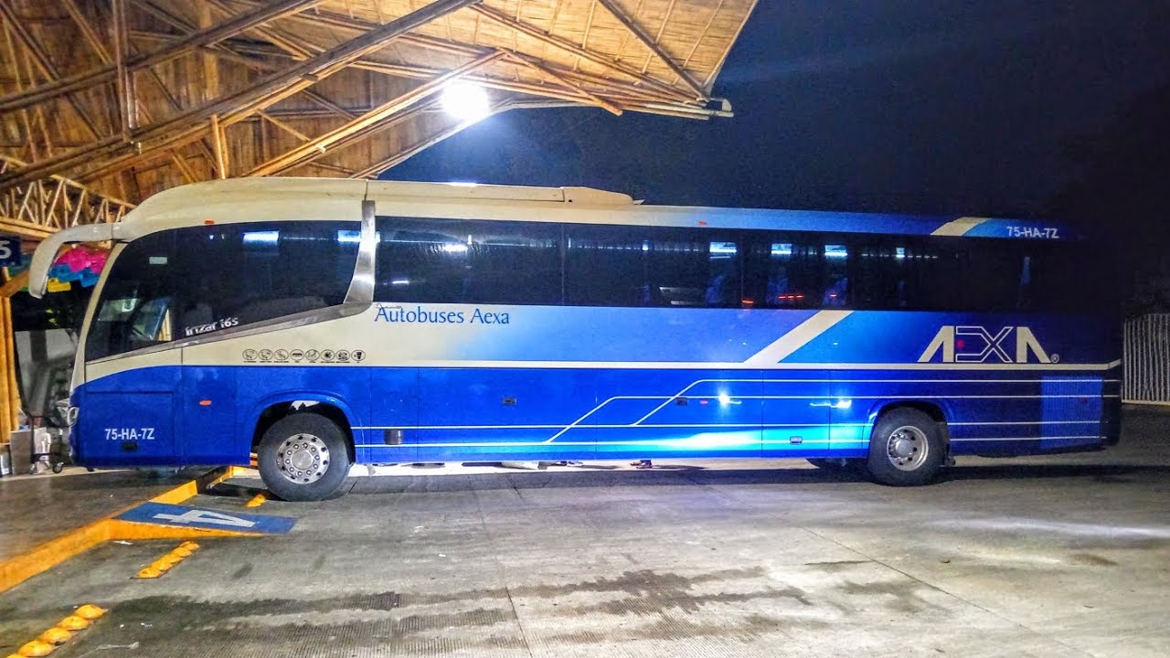 Llegando a la terminal de aexa en palenque. 