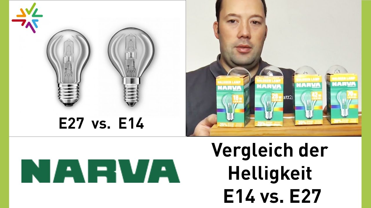NARVA Halogenlampen als energiesparender Ersatz für die klassische Glühbirne [watt24-Video Nr. 129]
