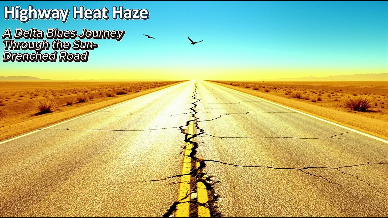 "Highway Heat Haze" – A Delta Blues Journey Through the Sun-Drenched Road 🌞🎸