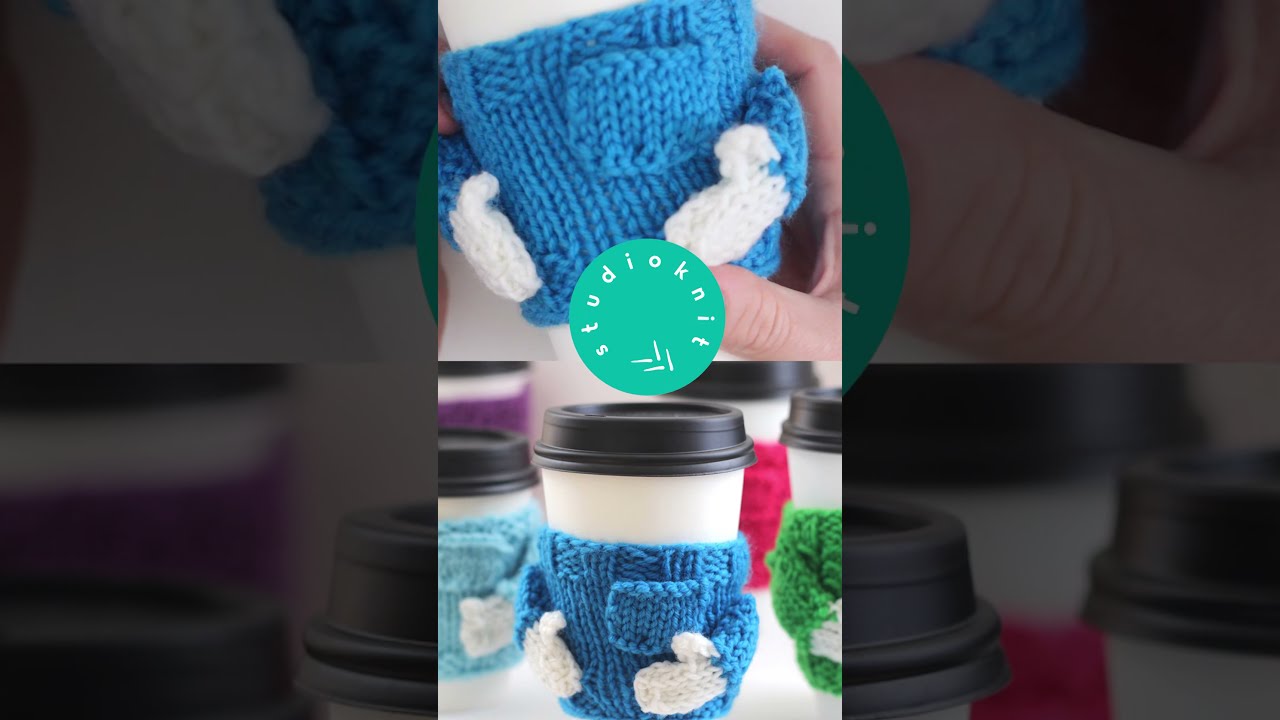 My Adorable Mug Cozies #shorts #knittingpattern #giftidea
