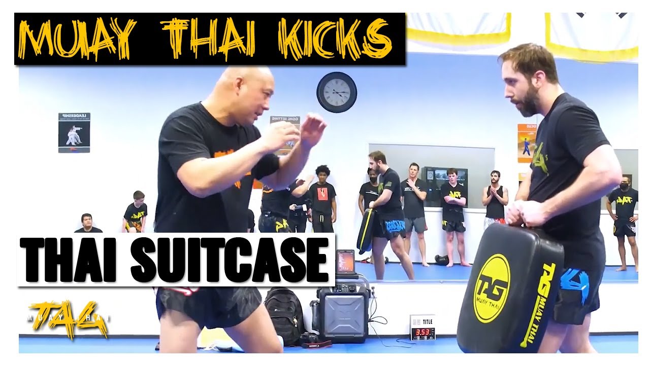 Muay Thai Kicks THAI Suitcase Leg Kick Drill YouTube