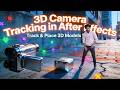 3D Camera Tracking Explained Tamil | Place Text & 3D Models Inside Video | AE Beginner Tutorial ep11