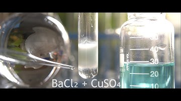 Double displacement of CuSO4 + BaCl2 | Copper sulphate + Barium chloride | Precipitation reaction